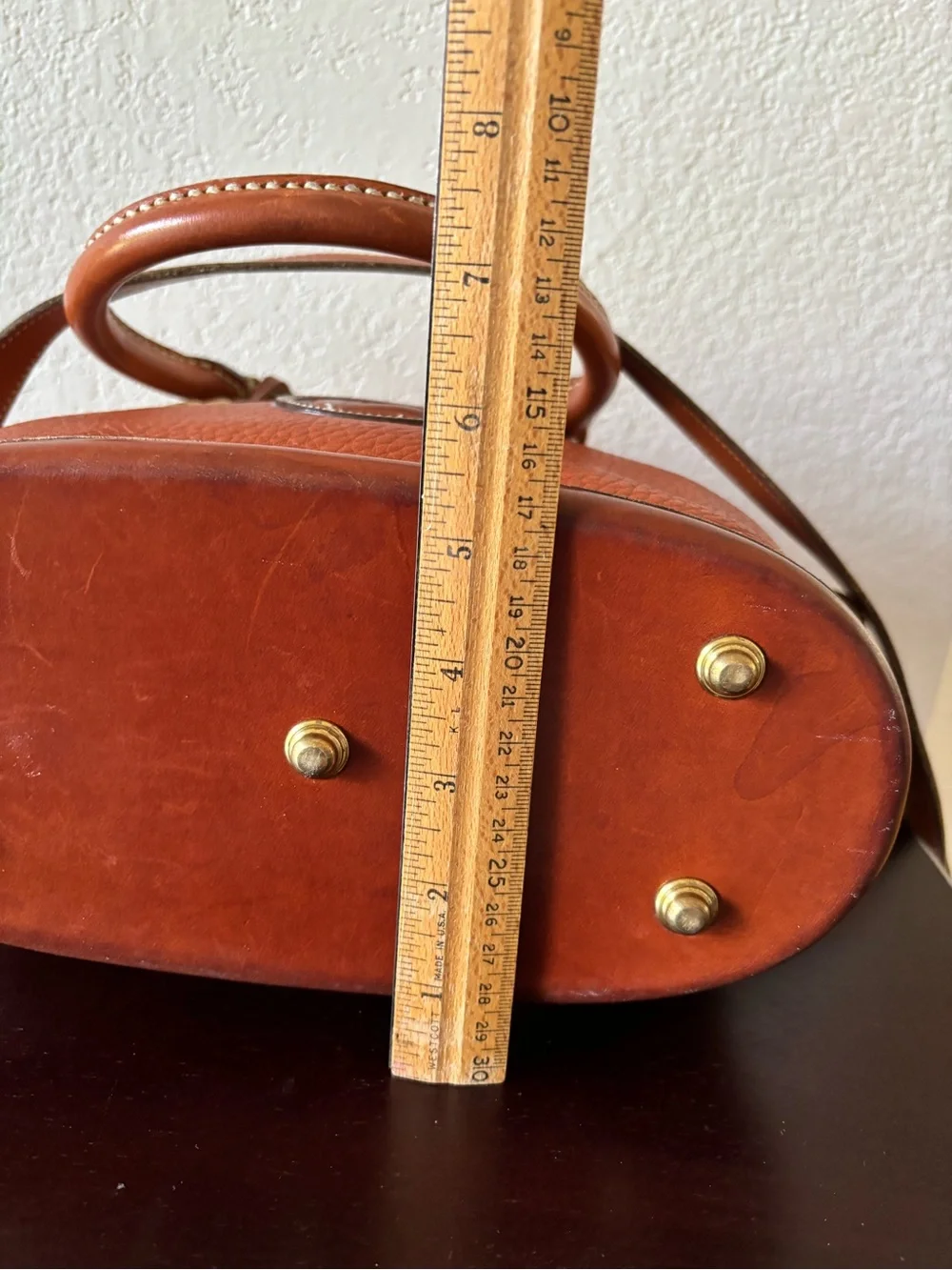 Dooney & Bourke Vintage Tan Leather Satchel